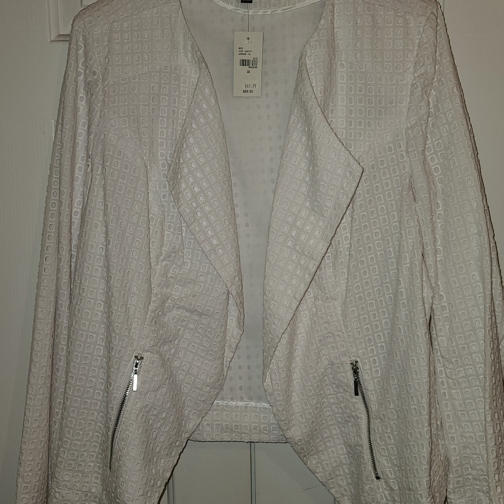 White Crop Jacket